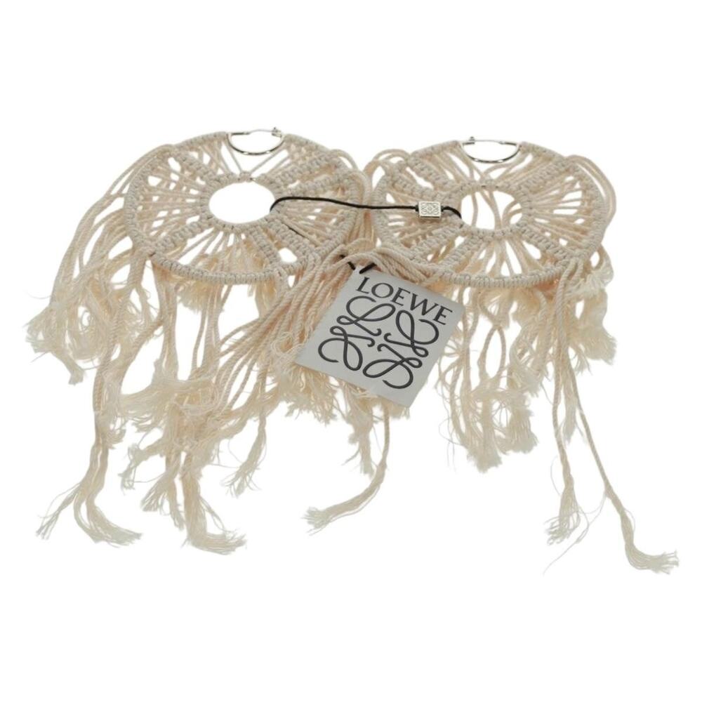 Loewe Earring Canvas White